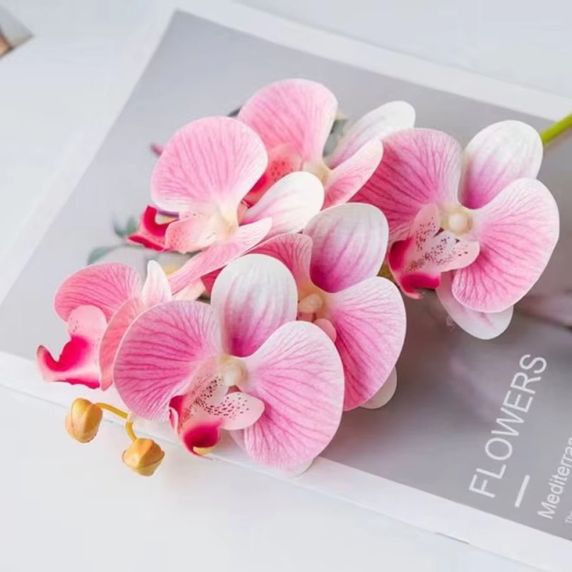 Orchid Phalaenopsis - 3D Kunstbloemen Plastic Vlinder Orchidee Thuis