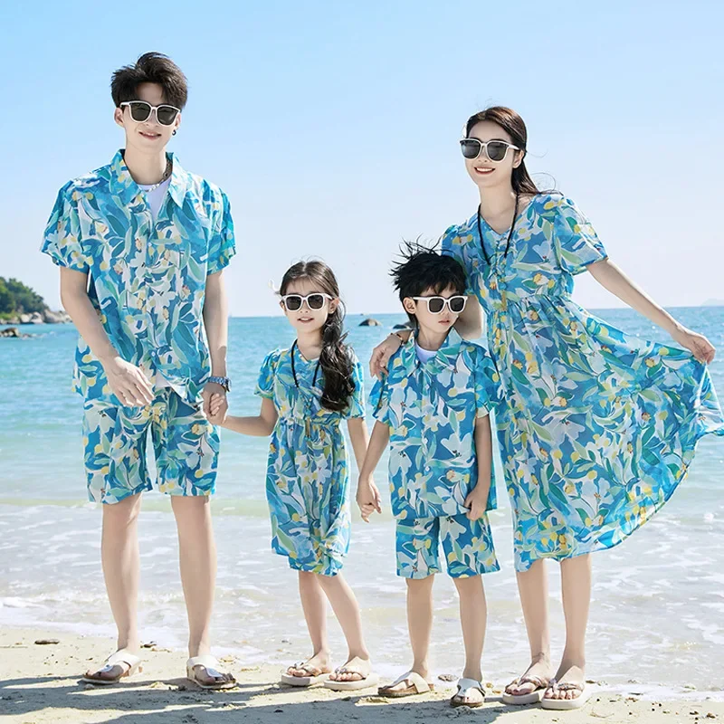 Plant Parent Clothing - Ouder-kind bijpassende strandpaar dochter dezelfde jurk