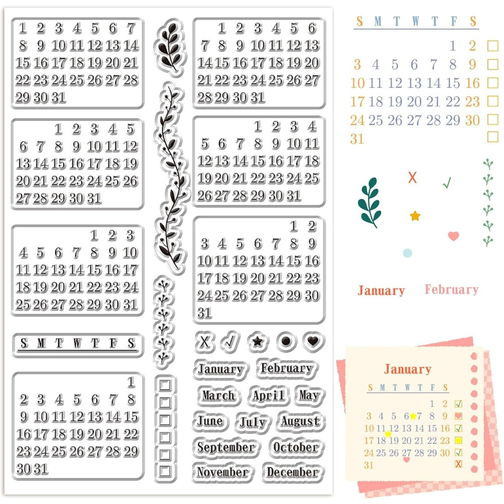 Planned Parenthood - Kalender Duidelijke stempels Vellen Herbruikbare transparante