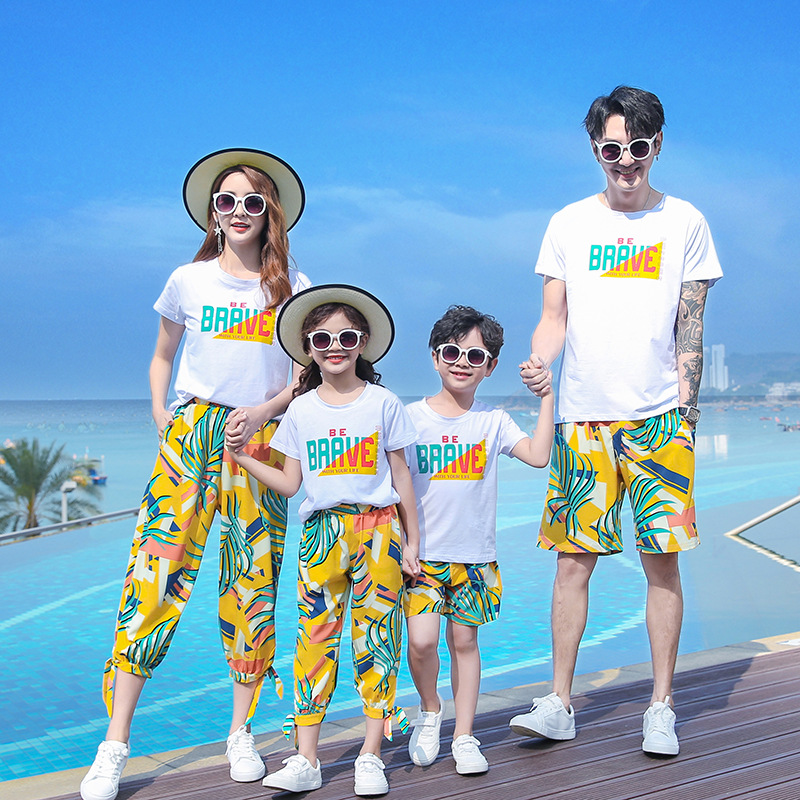 Plant Parent Clothing - Bijpassende outfits voor gezinsvakantie Ouder-kindkleding Vakantielook