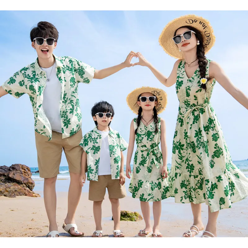 Plant Parent Clothing - Resortvakantie Look Ouder-Kind Kleding Familie Bijpassende
