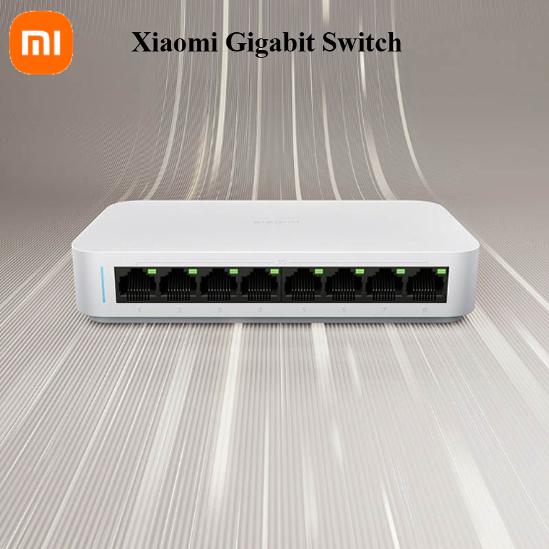 Xiaomi Hub Mijia Hub - Xiaomi Mi 8 Poorten RJ45 Gigabit