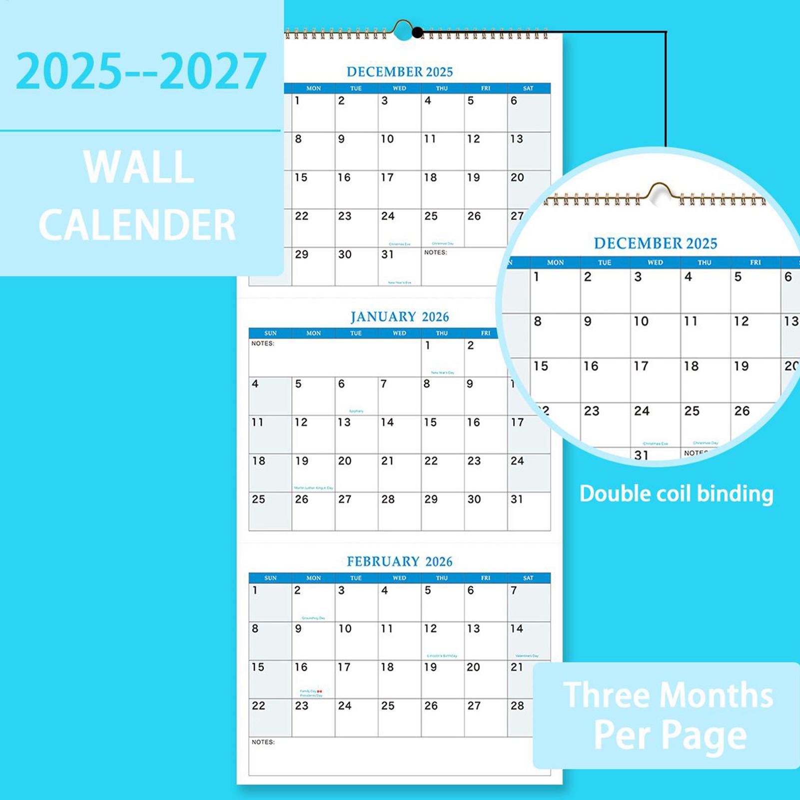 2026 Grote Wandkalender 3 Maan - Planned Parenthood recensie en prijs