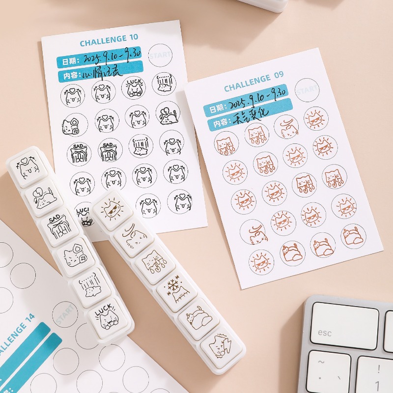 Leuke Kat Emoji Stempel Dageli - Planned Parenthood recensie en prijs