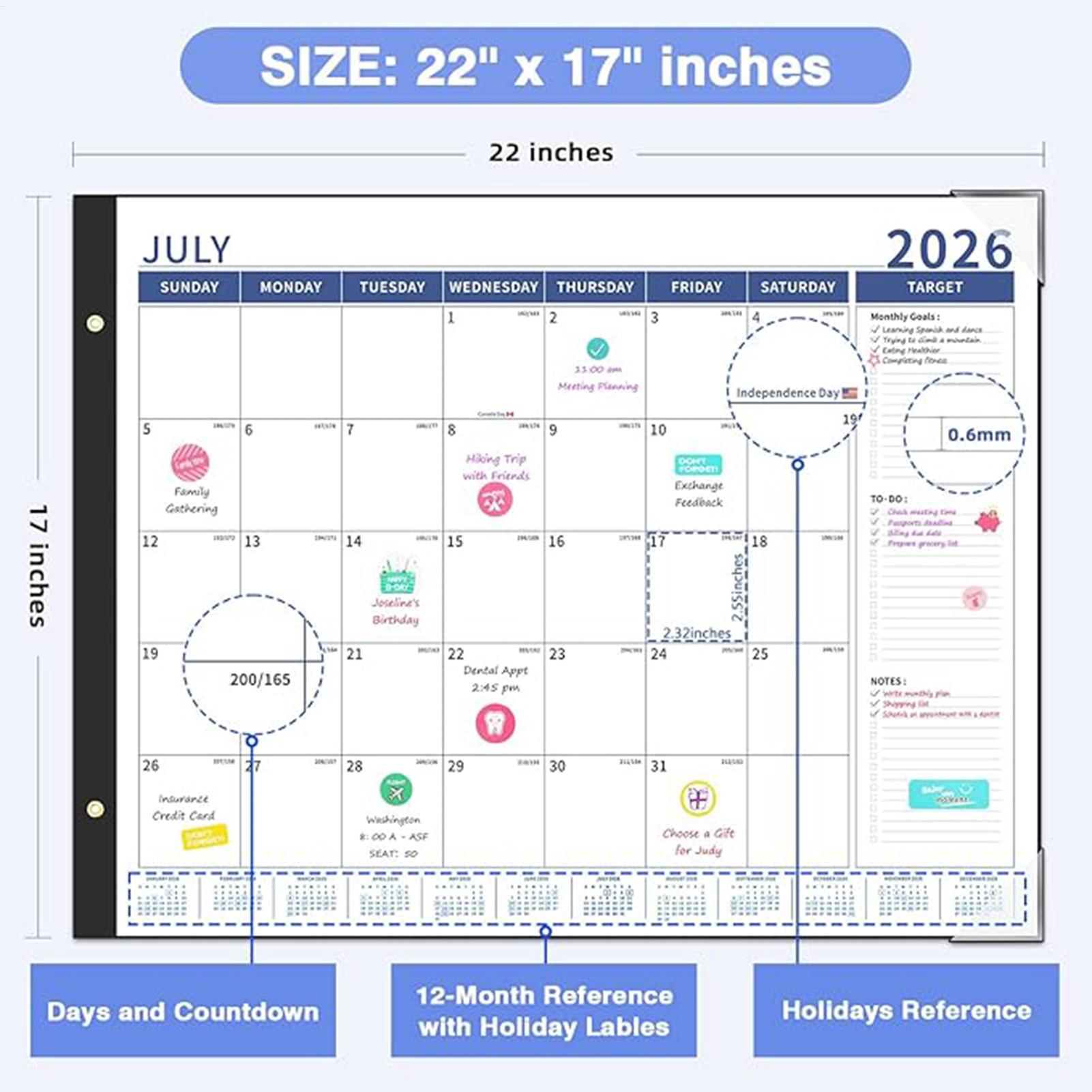 Grote kalender 2026-2027 Dagel - Planned Parenthood recensie en prijs